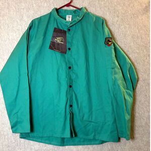 Black Stallion F9-30C FR Welding Shirt Jacket Men’s L 9oz Flame Resistant NWT
